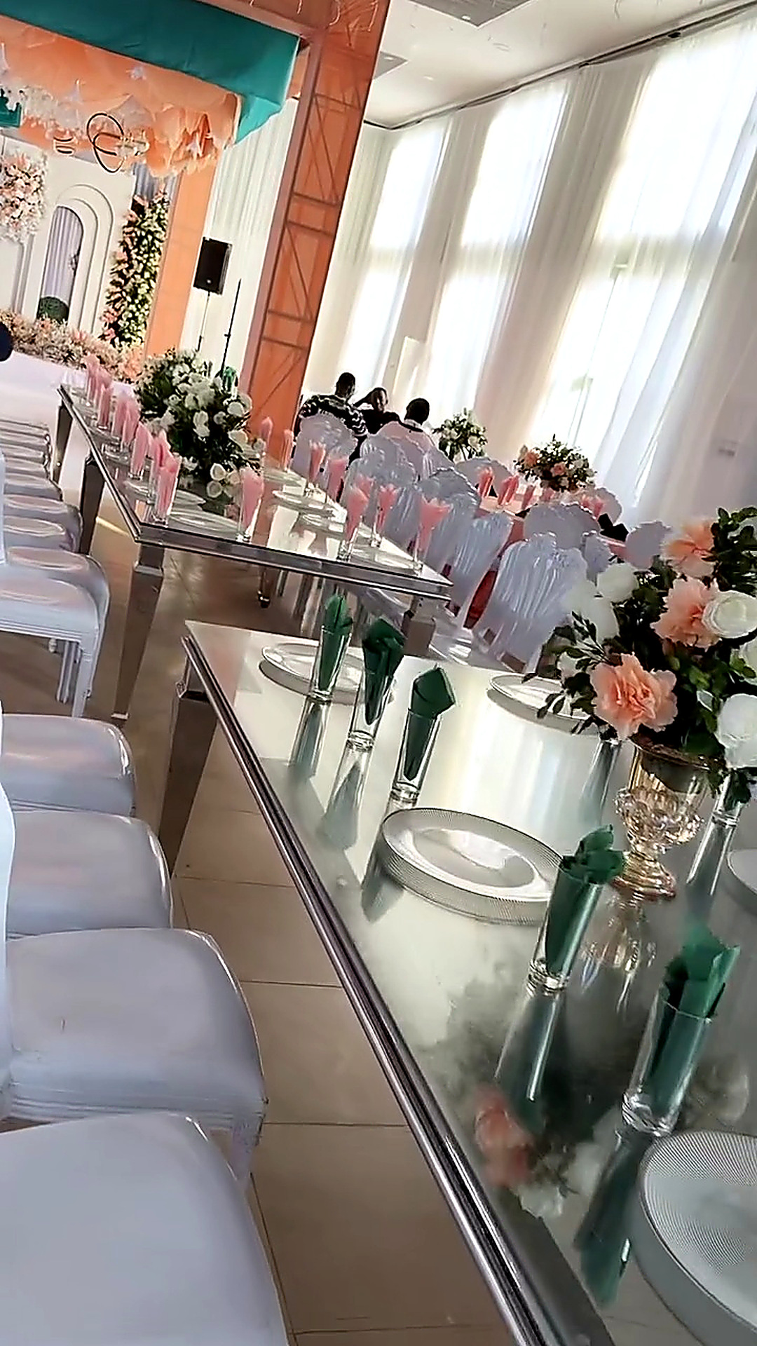 Celebration dining setup